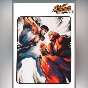 Street Fighter 60x48 Ryu vs Ken Throw Blanket